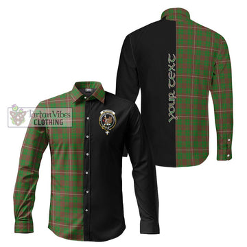 McKinnon Hunting Modern Tartan Long Sleeve Button Shirt with Family Crest and Half Of Me Style Men's Shirt S - Tartanvibesclothing Shop