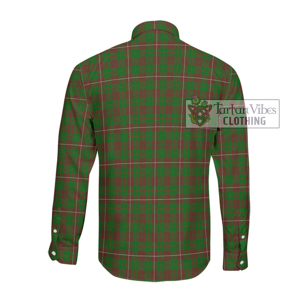 McKinnon Hunting Modern Tartan Long Sleeve Button Shirt with Family Crest DNA In Me Style - Tartanvibesclothing Shop
