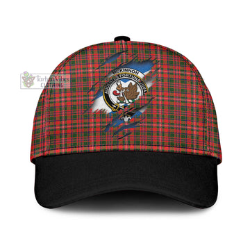 Tartan Vibes Clothing McKinnon Modern Tartan Classic Cap with Family Crest In Me Style