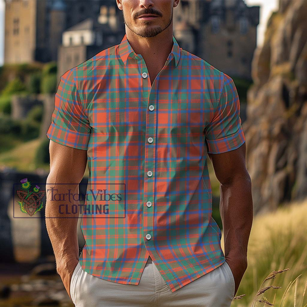 McKintosh Ancient Tartan Cotton Hawaiian Shirt Kid - Tartan Vibes Clothing