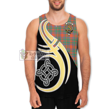 McKintosh Ancient Tartan Men's Tank Top with Family Crest and Celtic Symbol Style Men - Tartan Vibes Clothing