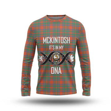 McKintosh Ancient Tartan Long Sleeve T-Shirt with Family Crest DNA In Me Style Unisex - Tartan Vibes Clothing