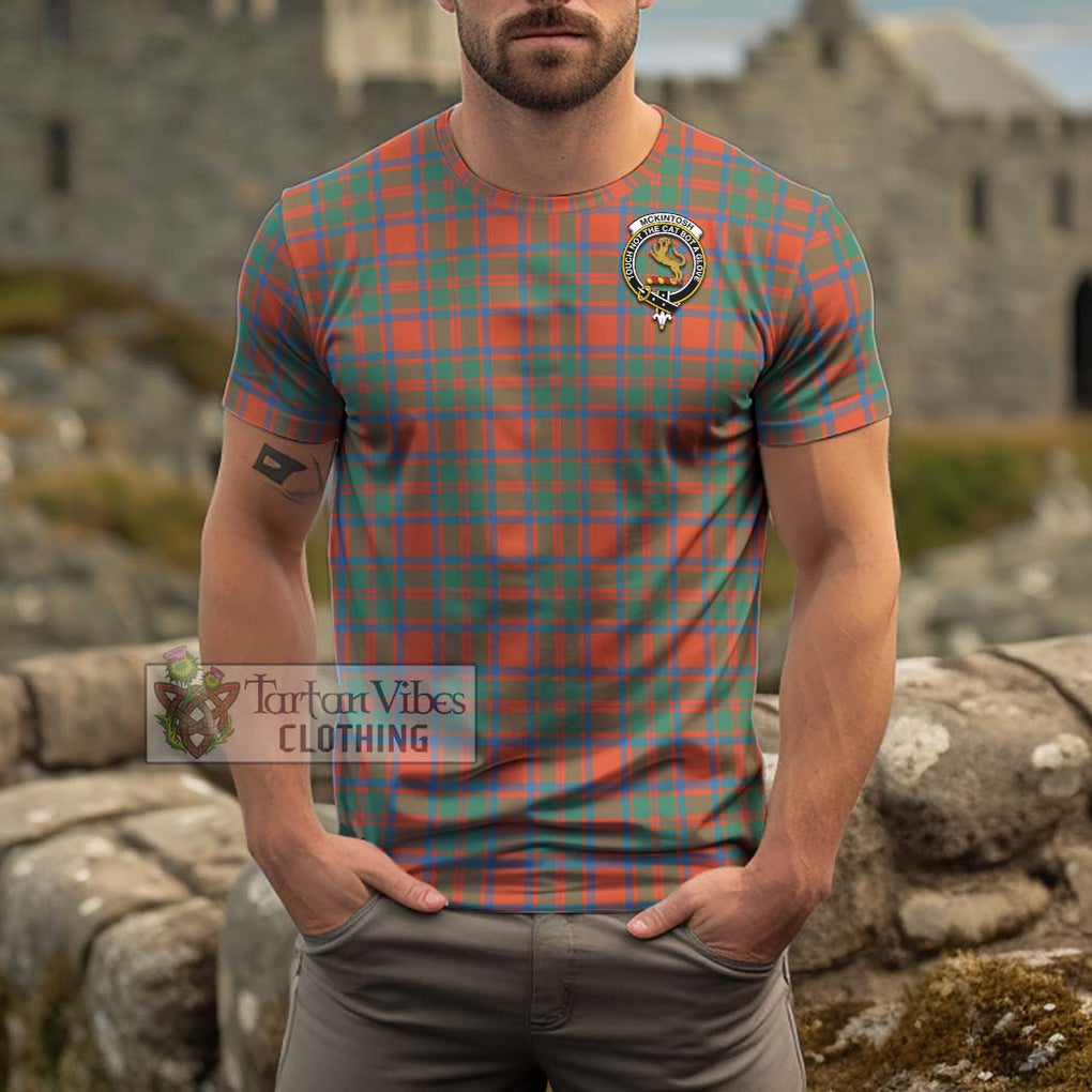 McKintosh Ancient Tartan Cotton T-Shirt with Family Crest Kid's Shirt - Tartan Vibes Clothing