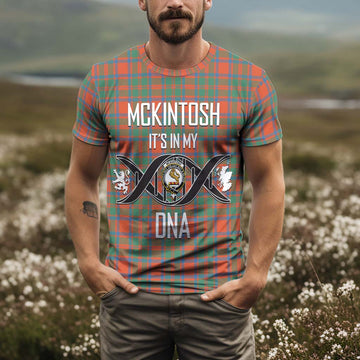 McKintosh Ancient Tartan T-Shirt with Family Crest DNA In Me Style Kid's Shirt - Tartan Vibes Clothing