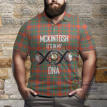 McKintosh Ancient Tartan Polo Shirt with Family Crest DNA In Me Style Kid - Tartan Vibes Clothing