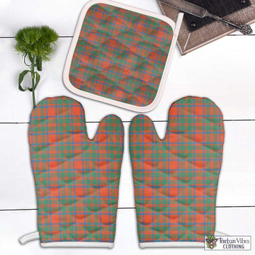 McKintosh Ancient Tartan Combo Oven Mitt & Pot-Holder Combo 2 Oven Mitt & 1 Pot-Holder Black - Tartan Vibes Clothing