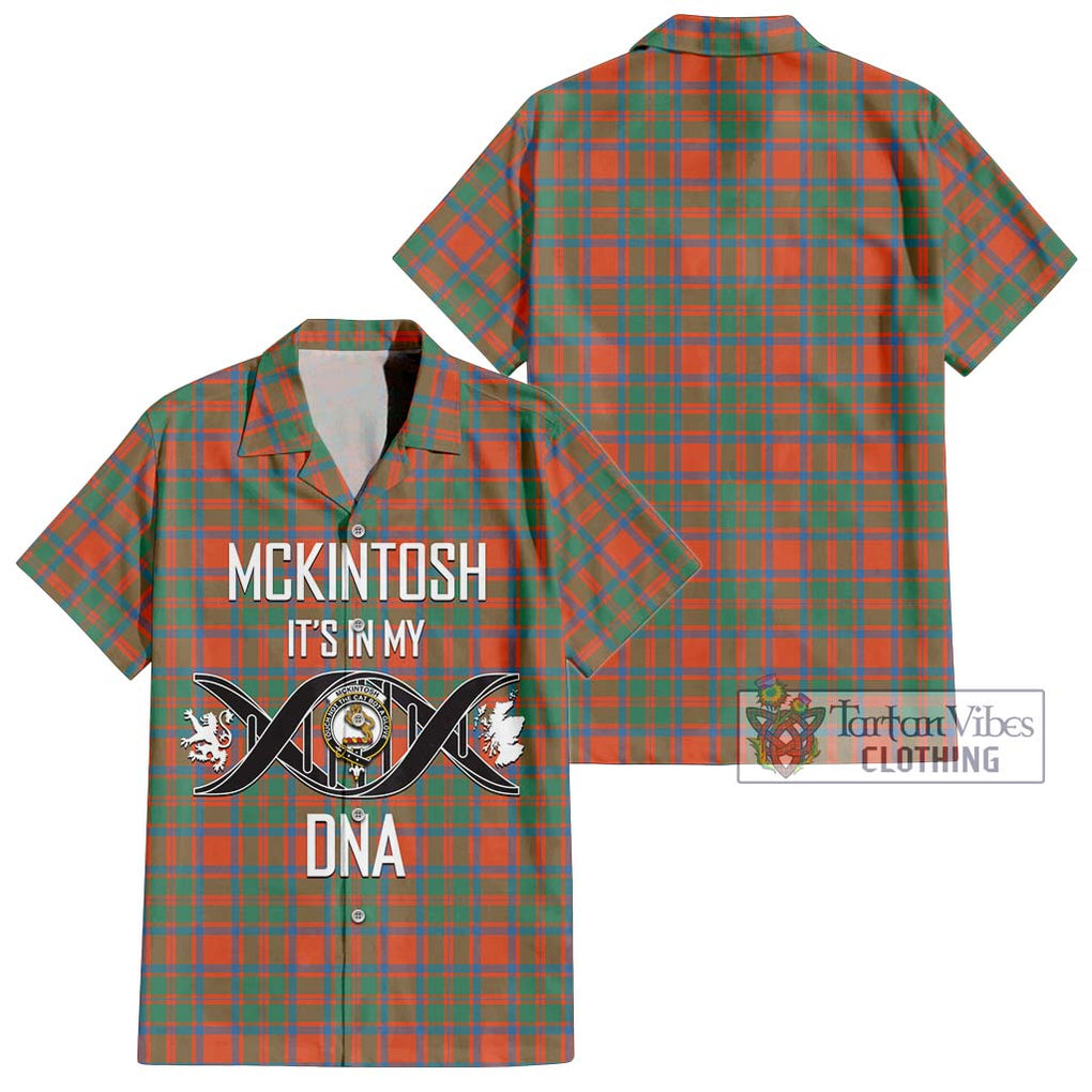 McKintosh Ancient Tartan Hawaiian Shirt with Family Crest DNA In Me Style Kid - Tartan Vibes Clothing