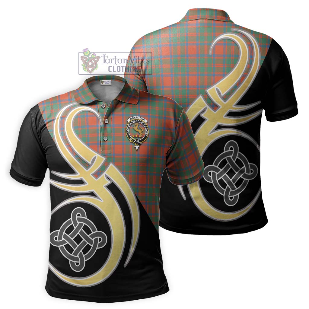 McKintosh Ancient Tartan Polo Shirt with Family Crest and Celtic Symbol Style Kid - Tartan Vibes Clothing