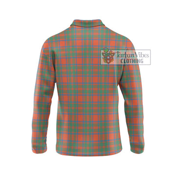McKintosh Ancient Tartan Long Sleeve Polo Shirt with Family Crest DNA In Me Style - Tartan Vibes Clothing