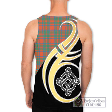 McKintosh Ancient Tartan Men's Tank Top with Family Crest and Celtic Symbol Style - Tartan Vibes Clothing