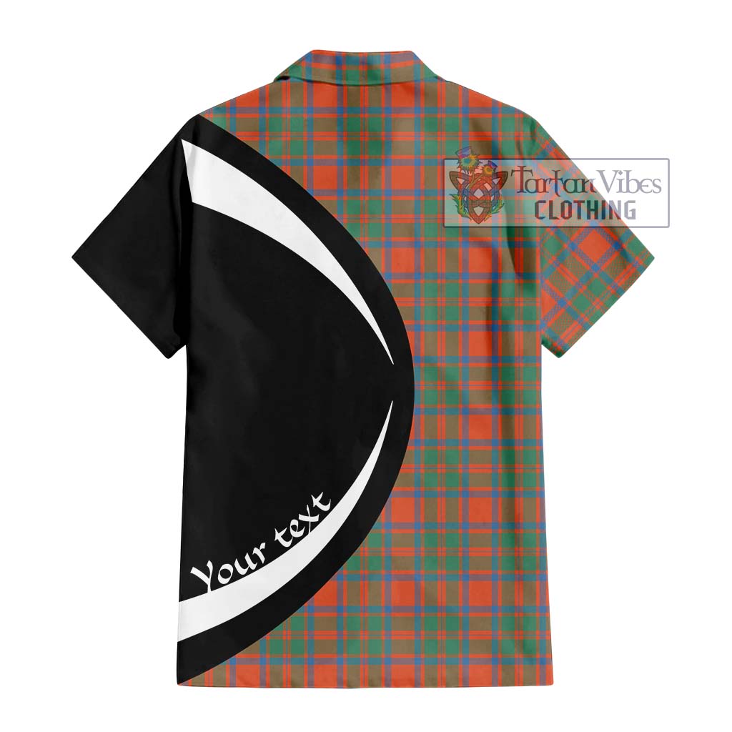 McKintosh Ancient Tartan Hawaiian Shirt with Family Crest Circle Style - Tartan Vibes Clothing