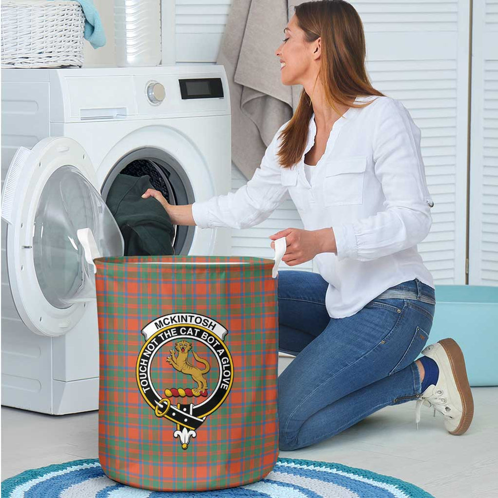 McKintosh Ancient Tartan Laundry Basket with Family Crest - Tartan Vibes Clothing