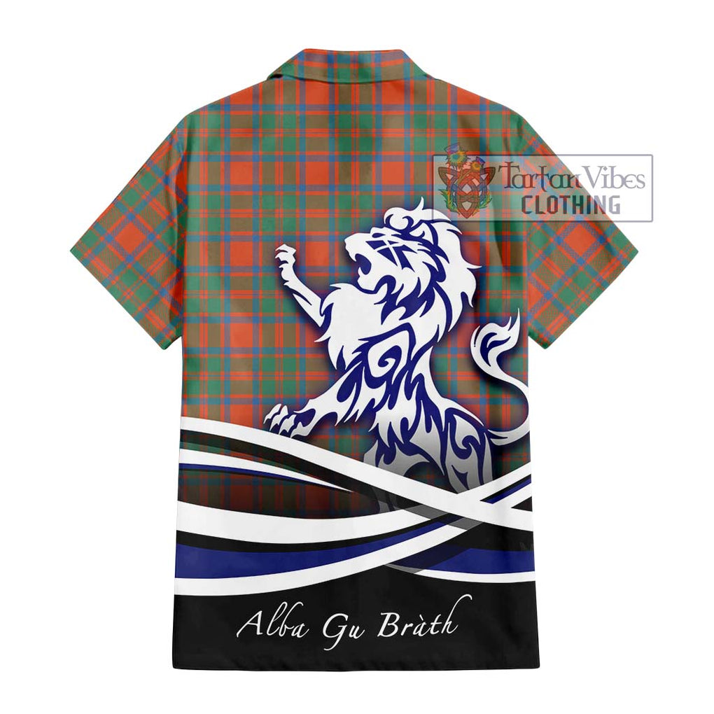 McKintosh Ancient Tartan Hawaiian Shirt with Alba Gu Brath Regal Lion Emblem - Tartan Vibes Clothing