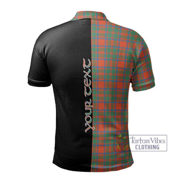 McKintosh Ancient Tartan Polo Shirt with Family Crest and Half Of Me Style - Tartan Vibes Clothing