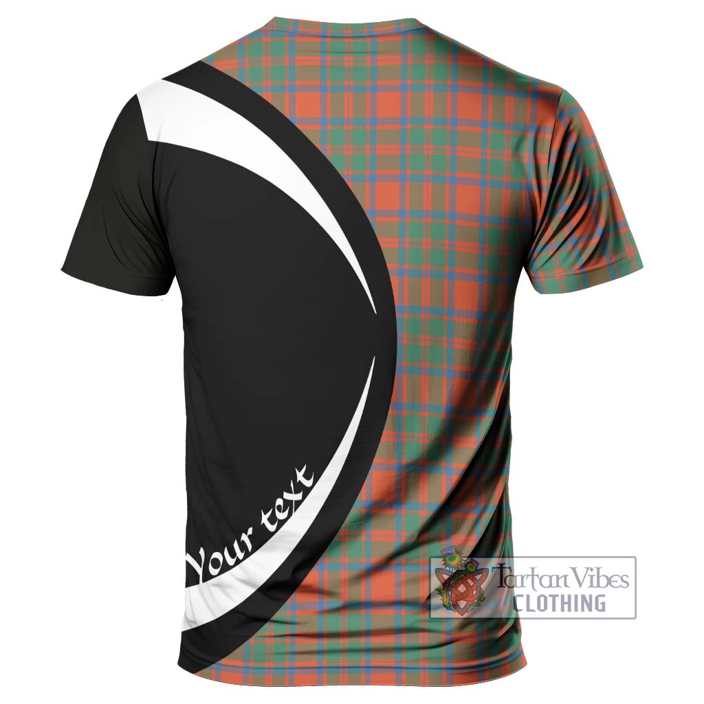McKintosh Ancient Tartan T-Shirt with Family Crest Circle Style - Tartan Vibes Clothing