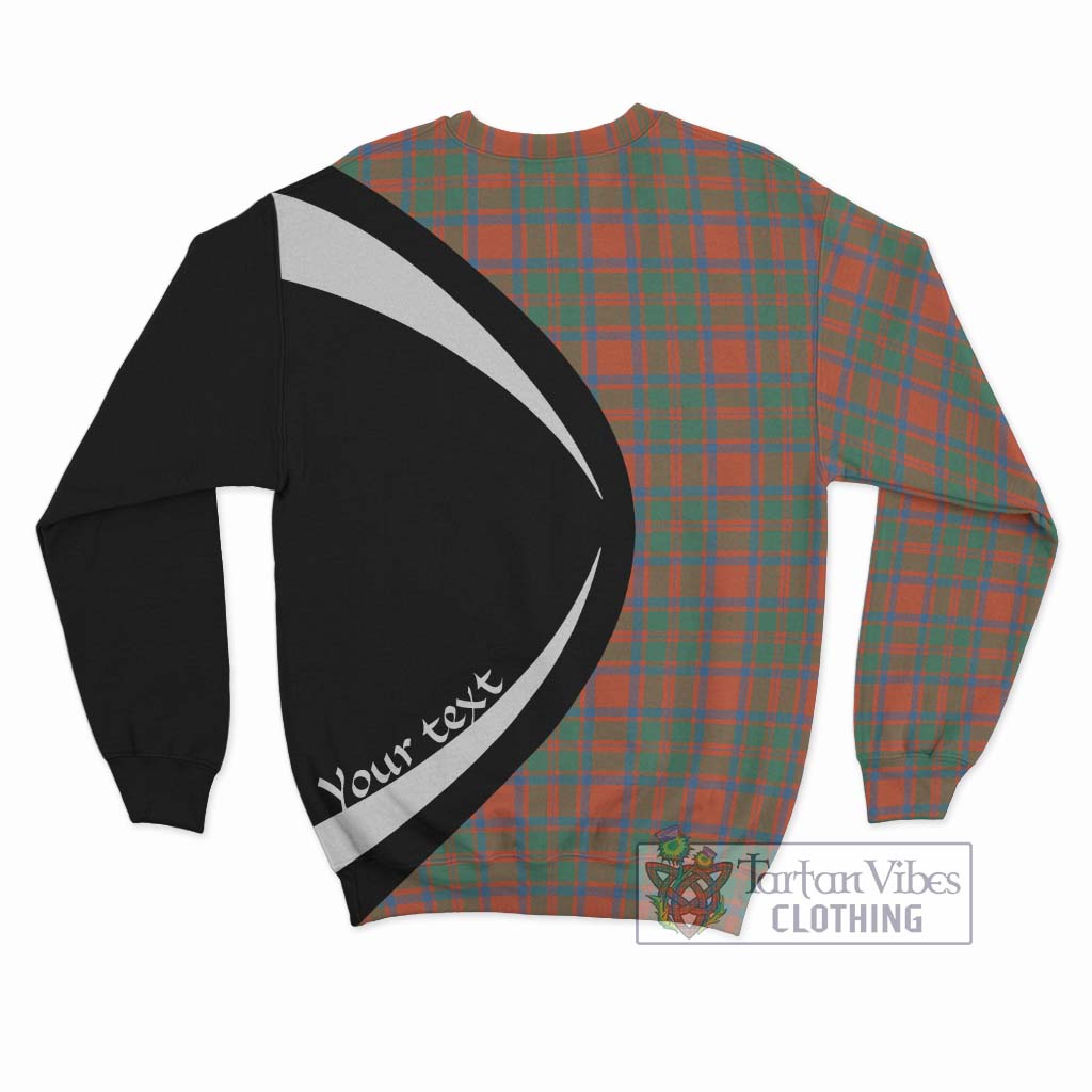 McKintosh Ancient Tartan Sweatshirt with Family Crest Circle Style - Tartan Vibes Clothing