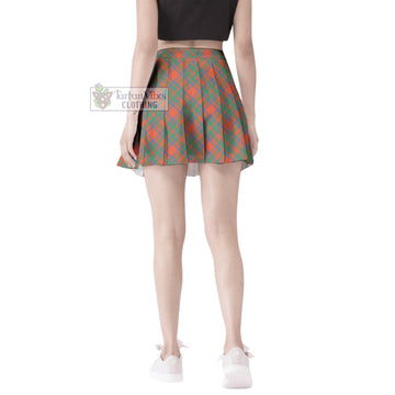 McKintosh Ancient Tartan Women's Plated Mini Skirt Cross Style - Tartan Vibes Clothing