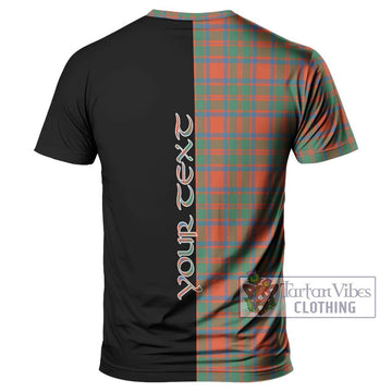 McKintosh Ancient Tartan T-Shirt with Family Crest and Half Of Me Style - Tartan Vibes Clothing