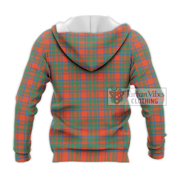 McKintosh Ancient Tartan Knitted Hoodie with Family Crest DNA In Me Style - Tartan Vibes Clothing