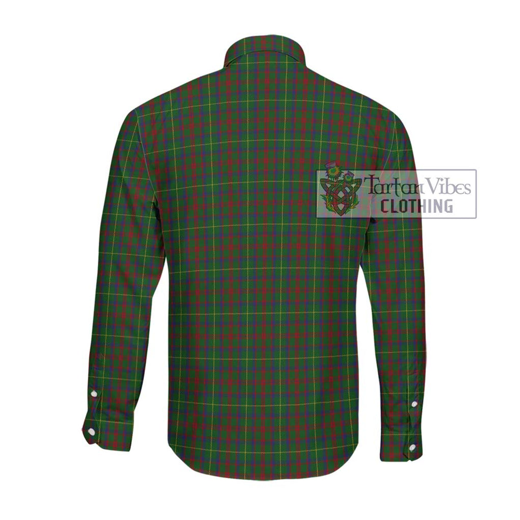 McKintosh Hunting Tartan Long Sleeve Button Shirt with Family Crest DNA In Me Style - Tartanvibesclothing Shop