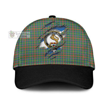 Tartan Vibes Clothing McKintosh Hunting Ancient Tartan Classic Cap with Family Crest In Me Style