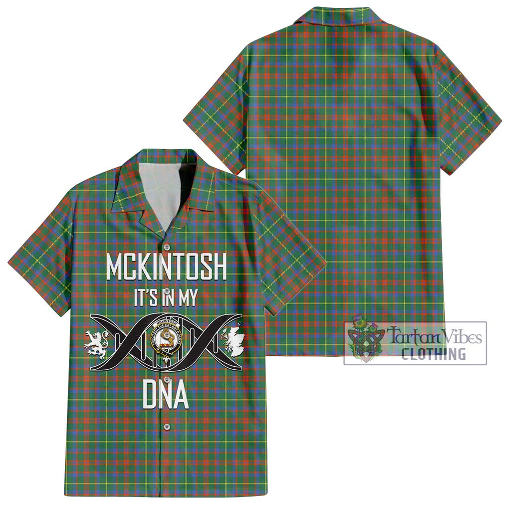 McKintosh Hunting Ancient Tartan Hawaiian Shirt with Family Crest DNA In Me Style Kid - Tartan Vibes Clothing