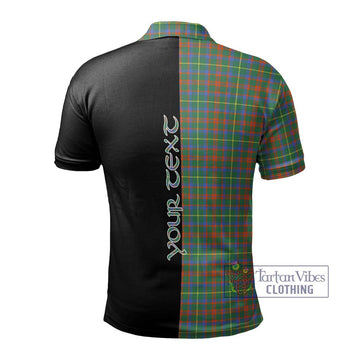 McKintosh Hunting Ancient Tartan Polo Shirt with Family Crest and Half Of Me Style - Tartan Vibes Clothing