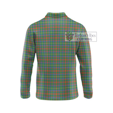 McKintosh Hunting Ancient Tartan Long Sleeve Polo Shirt with Family Crest DNA In Me Style - Tartan Vibes Clothing