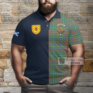 McKintosh Hunting Ancient Tartan Polo Shirt Alba with Scottish Lion Royal Arm Half Style - Tartan Vibes Clothing