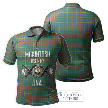 McKintosh Hunting Ancient Tartan Polo Shirt with Family Crest DNA In Me Style - Tartan Vibes Clothing