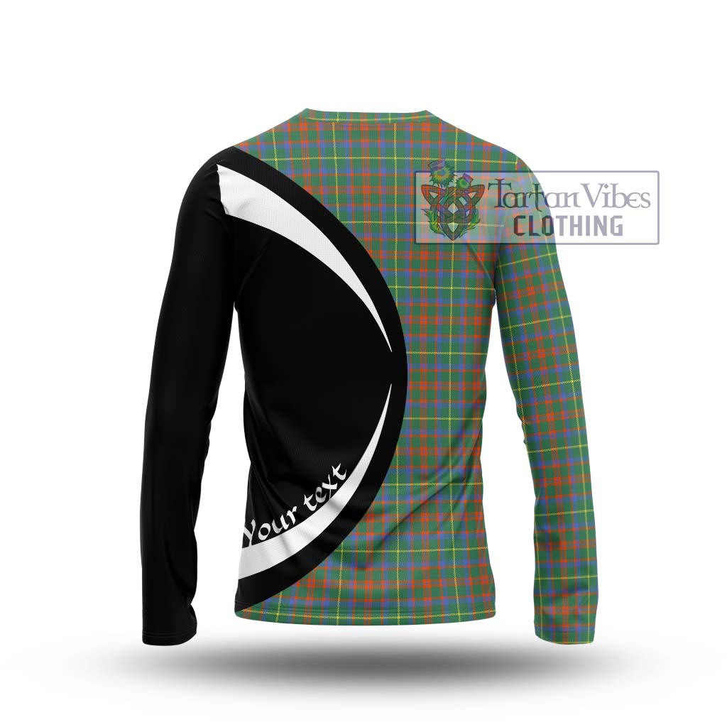 McKintosh Hunting Ancient Tartan Long Sleeve T-Shirt with Family Crest Circle Style - Tartan Vibes Clothing