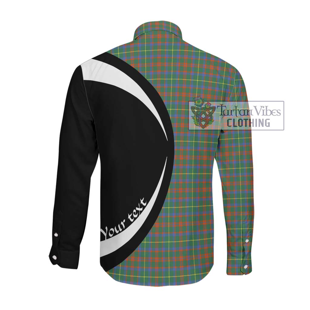 McKintosh Hunting Ancient Tartan Long Sleeve Button Up with Family Crest Circle Style Men's Shirt - Tartan Vibes Clothing
