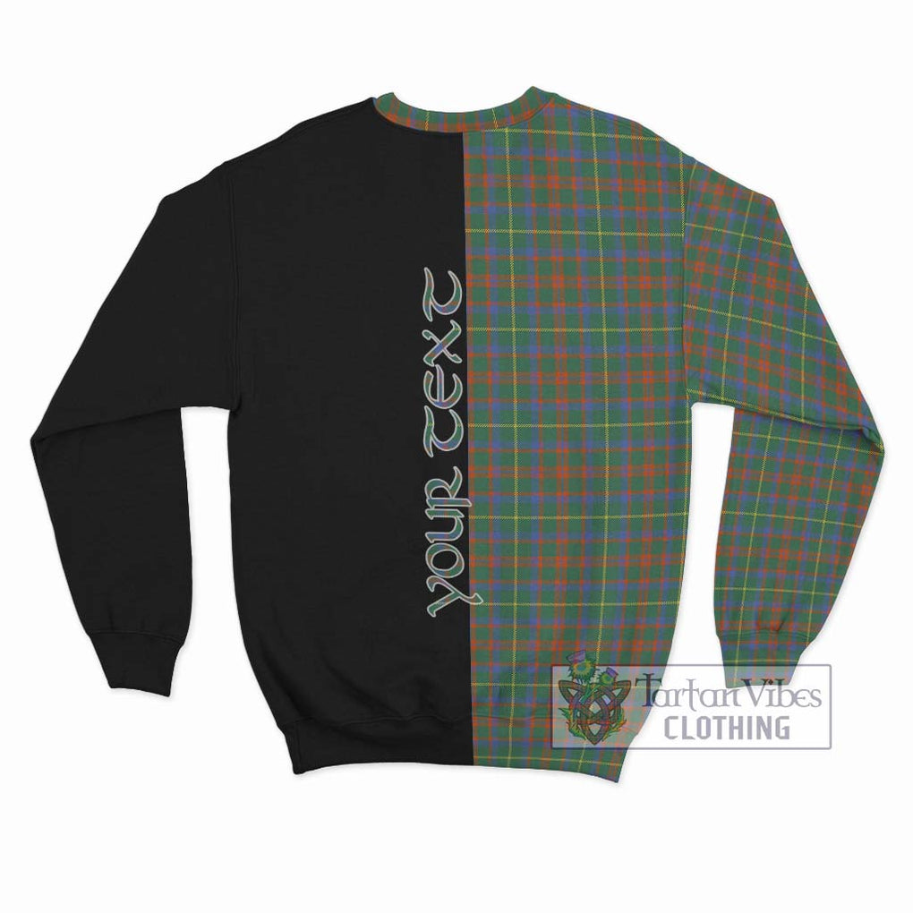 McKintosh Hunting Ancient Tartan Sweatshirt with Family Crest and Half Of Me Style - Tartan Vibes Clothing