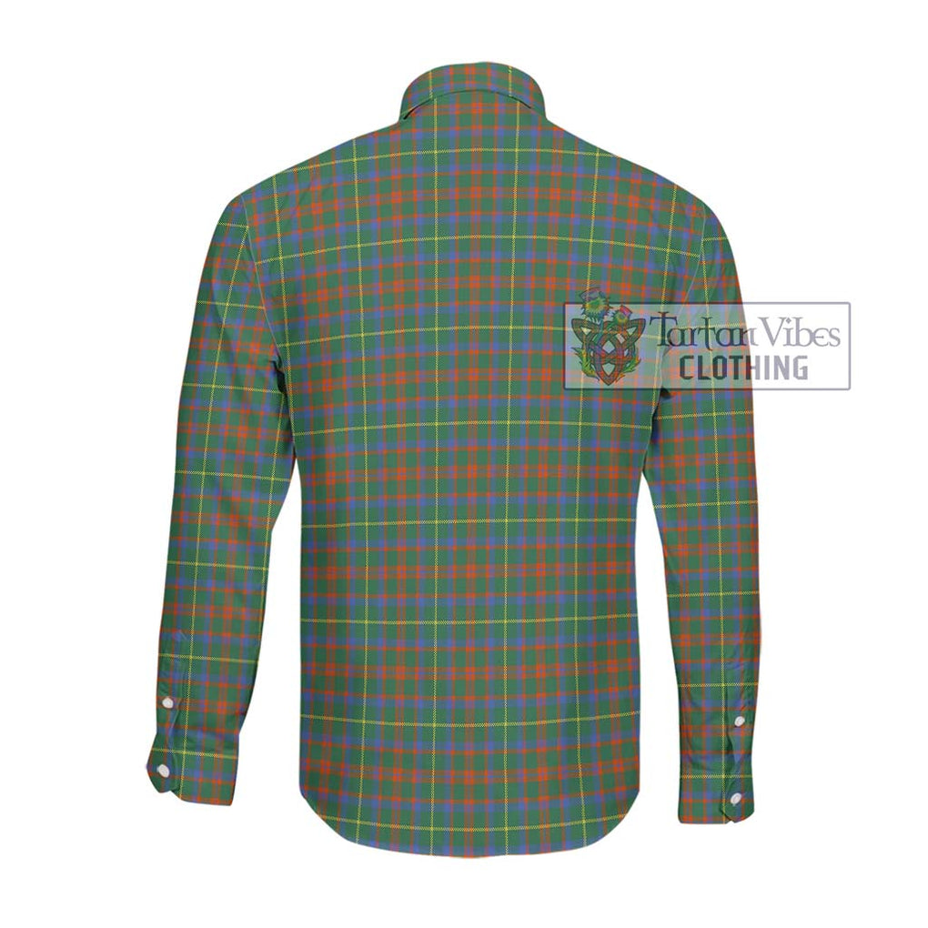 McKintosh Hunting Ancient Tartan Long Sleeve Button Shirt with Family Crest DNA In Me Style - Tartanvibesclothing Shop