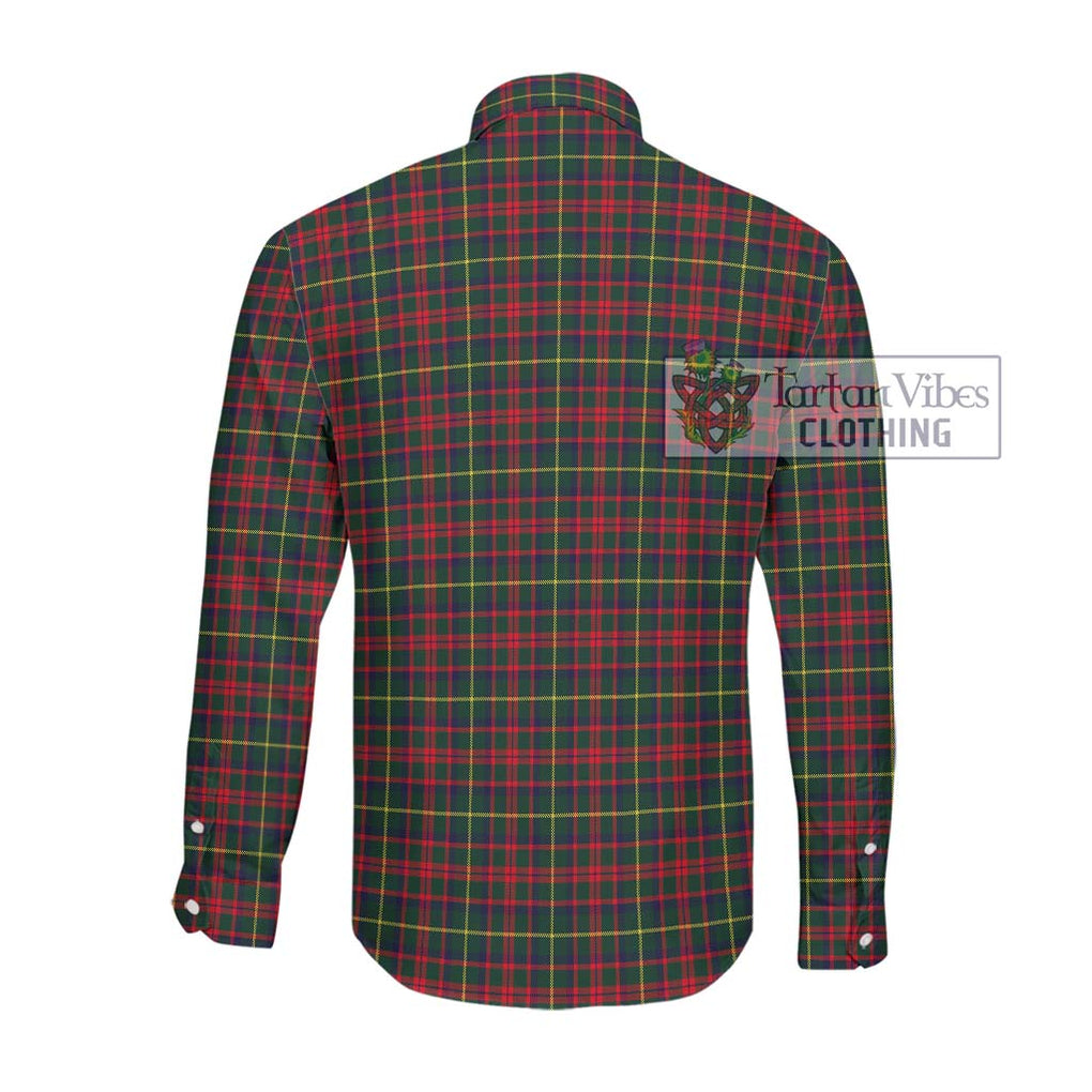 McKintosh Hunting Modern Tartan Long Sleeve Button Shirt with Family Crest DNA In Me Style - Tartanvibesclothing Shop