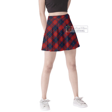 McKnight Tartan Women's Plated Mini Skirt Cross Style Female - Tartan Vibes Clothing