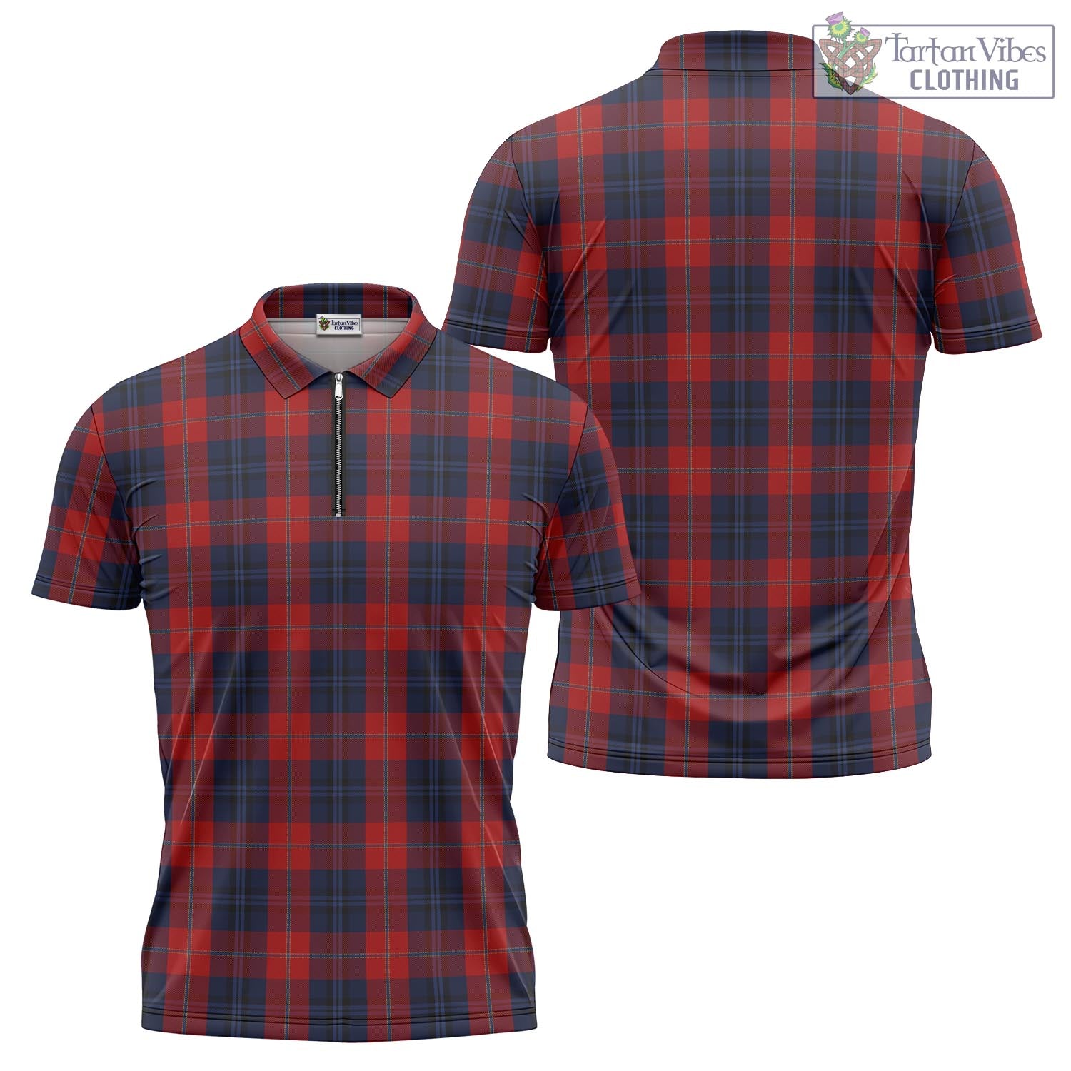 McKnight Tartan Zipper Polo Shirt Unisex - Tartan Vibes Clothing