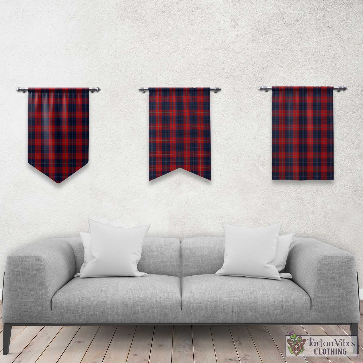 McKnight Tartan Gonfalon, Tartan Banner Rectangle - Tartan Vibes Clothing