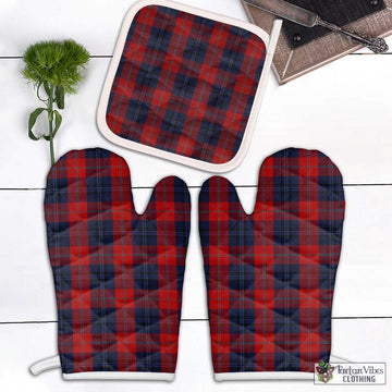 McKnight Tartan Combo Oven Mitt & Pot-Holder Combo 2 Oven Mitt & 1 Pot-Holder Black - Tartan Vibes Clothing