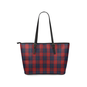 Tartan Vibes Clothing McKnight Tartan Leather Tote Bag