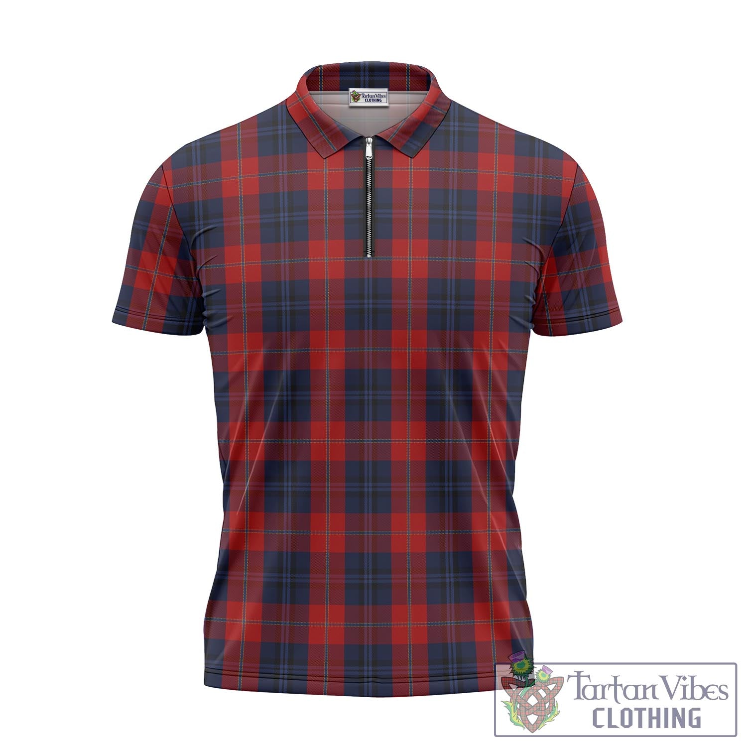 McKnight Tartan Zipper Polo Shirt - Tartan Vibes Clothing