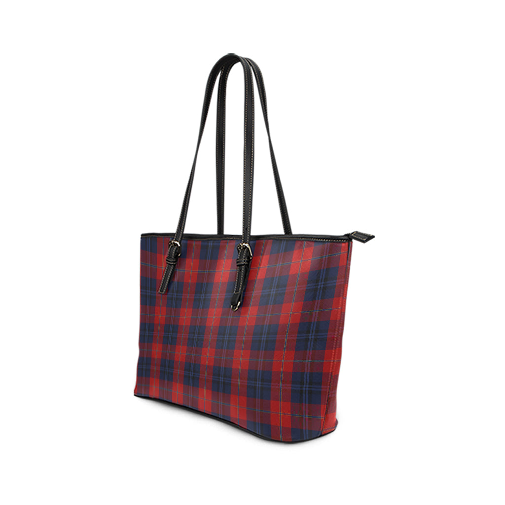 McKnight Tartan Leather Tote Bag - Tartan Vibes Clothing