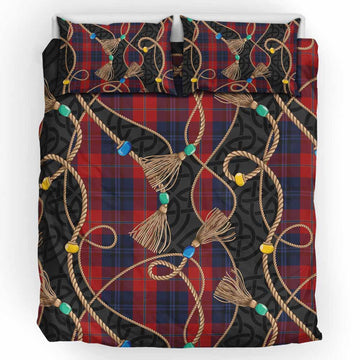 McKnight Scottish Tartan Twisted Ropes Stylized Bedding Set UK Bedding Set UK King 91*87 inch - Tartan Vibes Clothing