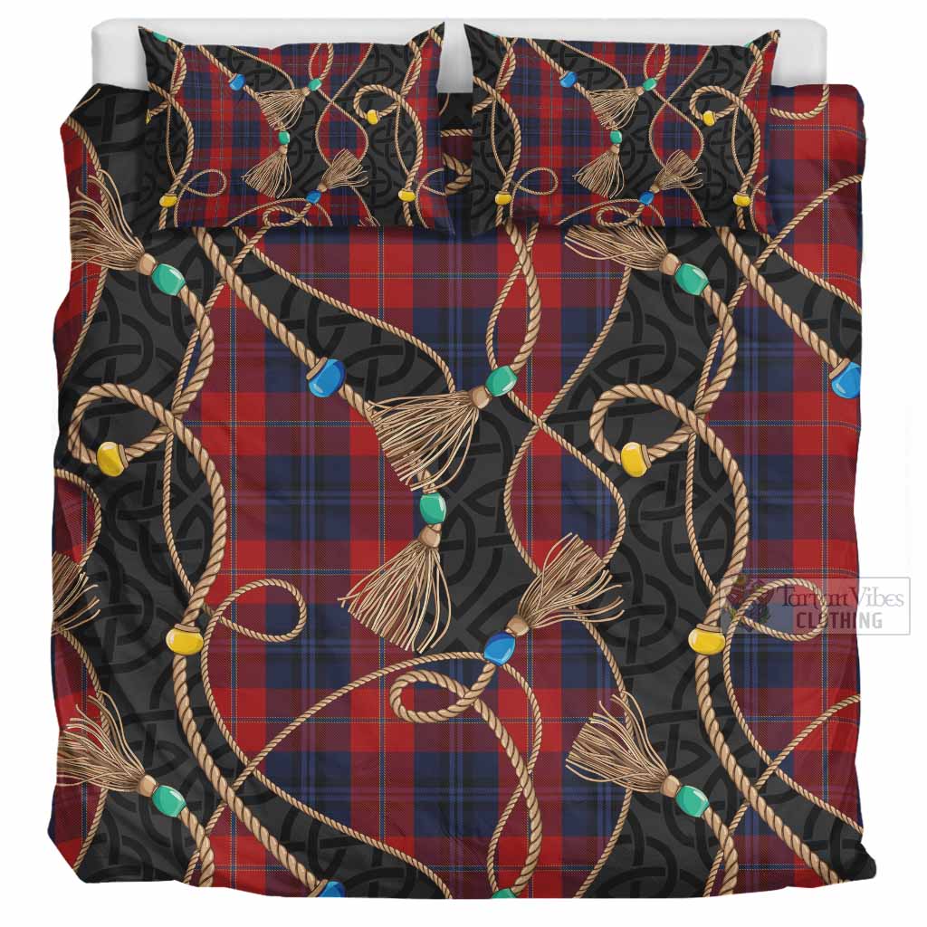 McKnight Scottish Tartan Twisted Ropes Stylized Bedding Set UK Bedding Set UK Super King 104*94 inch - Tartan Vibes Clothing