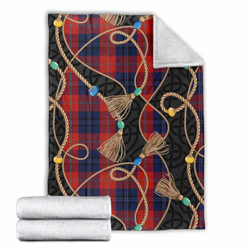 McKnight Scottish Tartan Twisted Ropes Stylized Blanket X-Large 59 x 79 inches 150 x 200 cm - Tartan Vibes Clothing