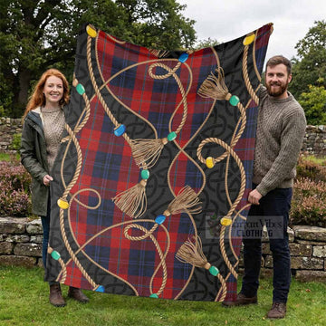 McKnight Scottish Tartan Twisted Ropes Stylized Blanket - Tartan Vibes Clothing