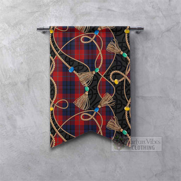 McKnight Scottish Tartan Twisted Ropes Stylized Gonfalon Fishtail - Tartan Vibes Clothing