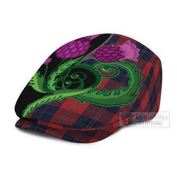 McKnight Tartan Flat Cap, Jeff Cap Traditional Scottish Thistle