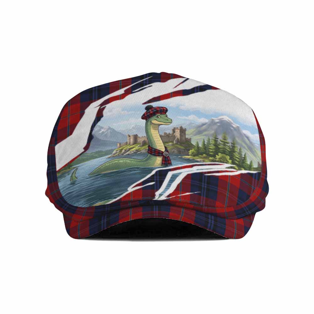 McKnight Tartan Loch Ness Monster Scottish Heritage Art Flat Cap, Jeff Cap