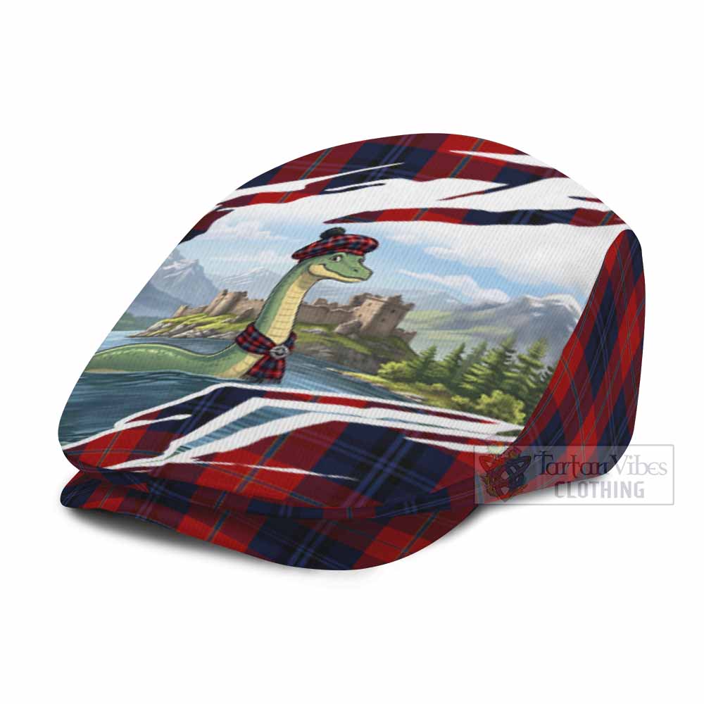 McKnight Tartan Loch Ness Monster Scottish Heritage Art Flat Cap, Jeff Cap